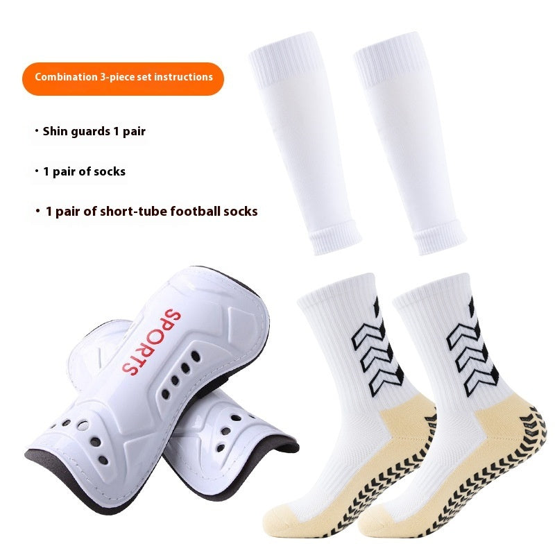 Long Soccer Shin Guard Socks with Non Slip Grip