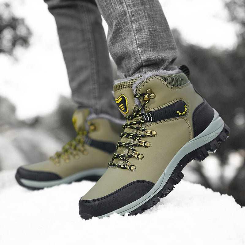 Winter Snow Boots Men Warm Plush