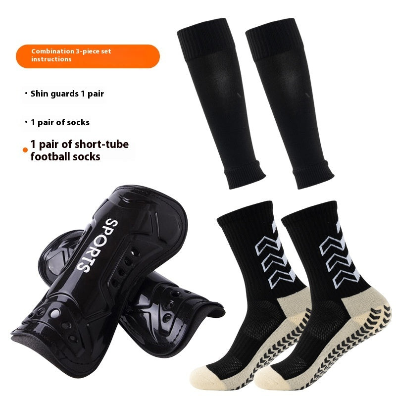 Long Soccer Shin Guard Socks with Non Slip Grip