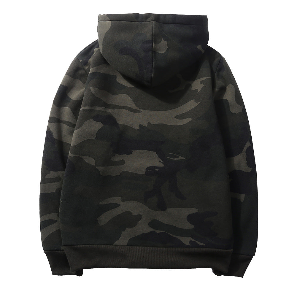 Guochao Hooded Camouflage Jacket