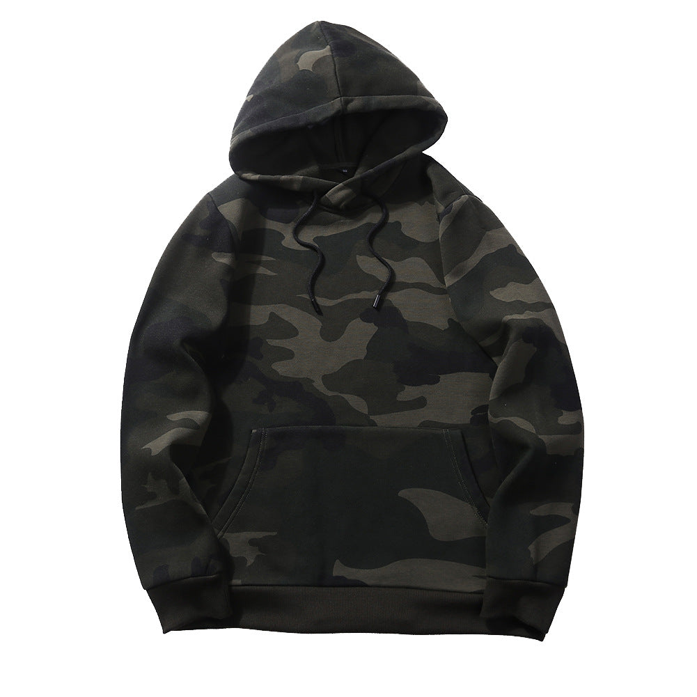 Guochao Hooded Camouflage Jacket