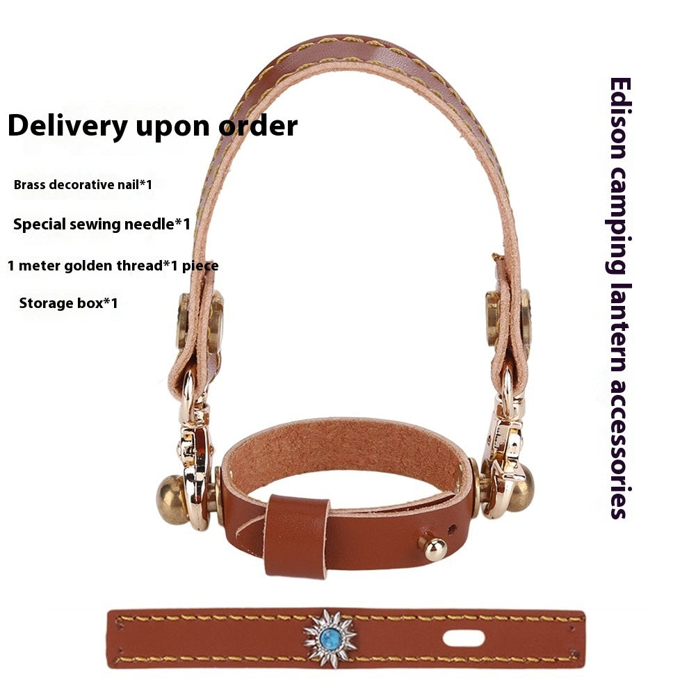 Camping Lantern Leather Hang Rope