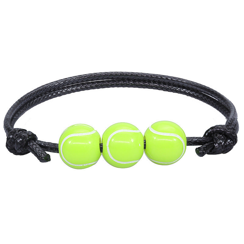 Jewelry Weaving Bracelet Basketball Football Rugby Softball Beads