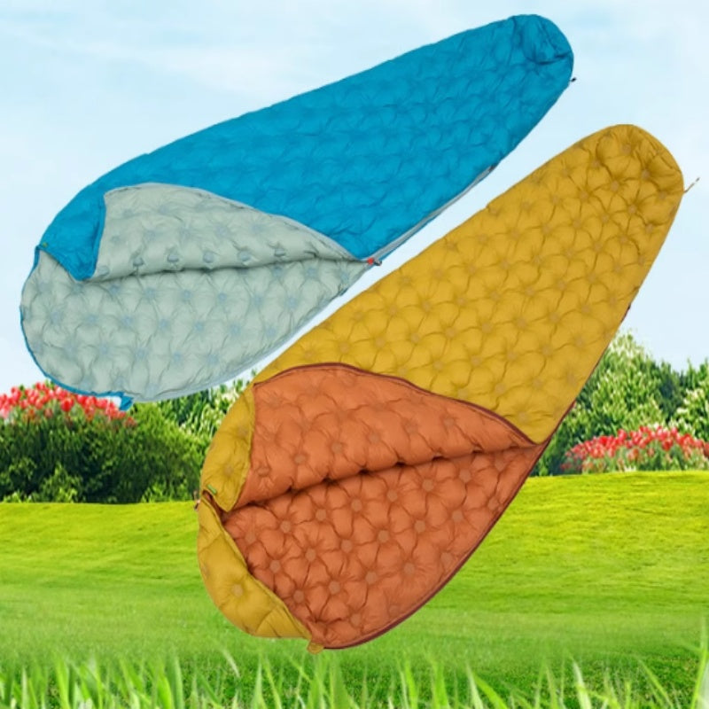 Mummy-style Color Block Sleeping Bag