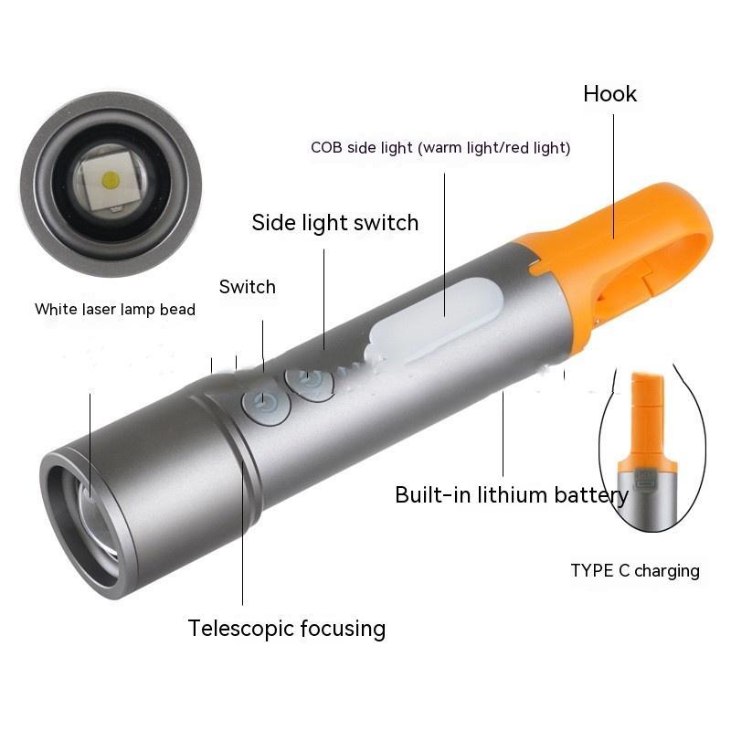 Waterproof Long-range White Laser Flashlight