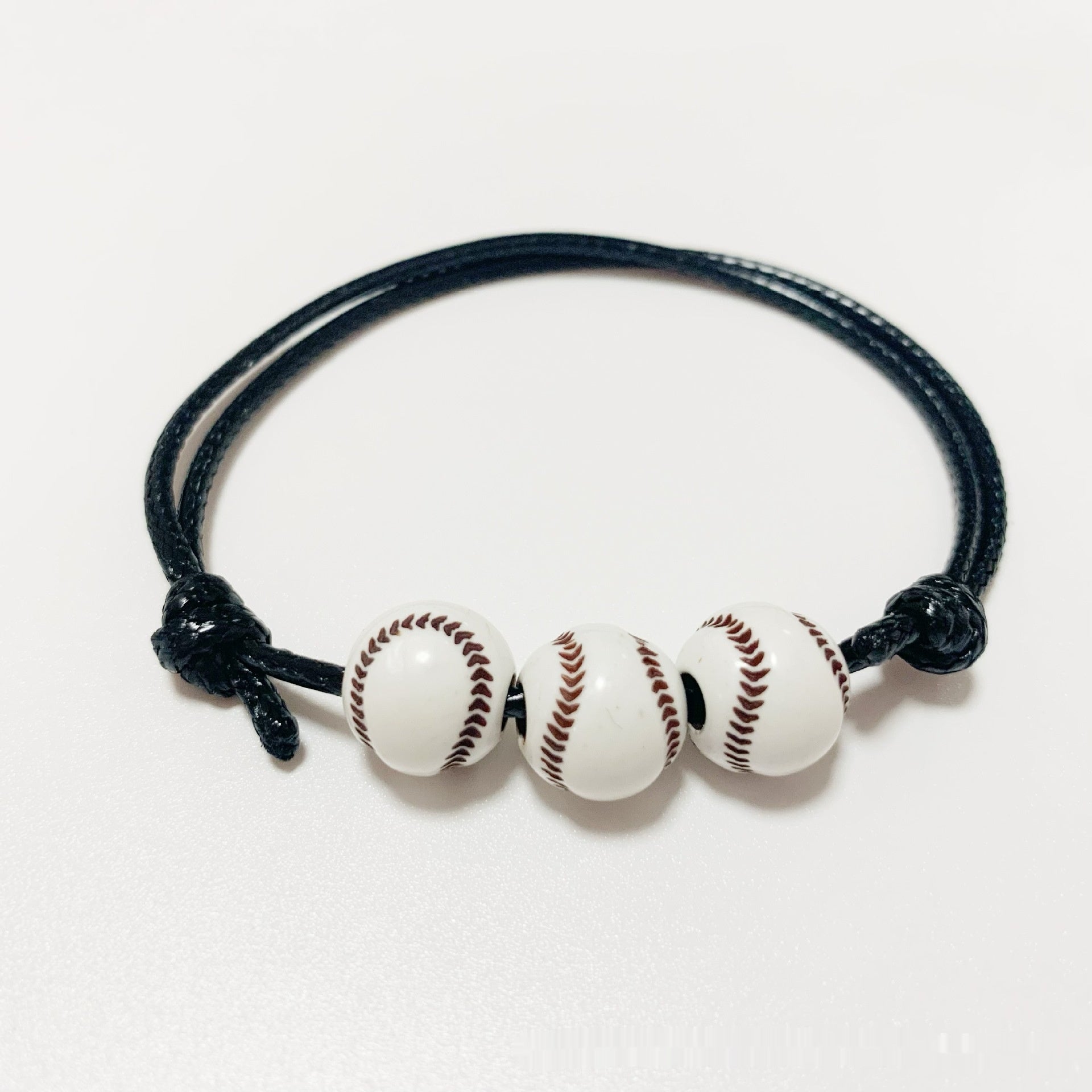 Jewelry Weaving Bracelet Basketball Football Rugby Softball Beads