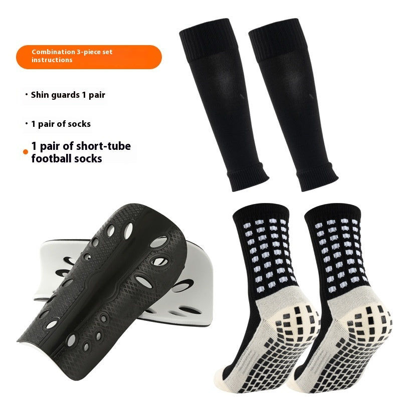 Long Soccer Shin Guard Socks with Non Slip Grip