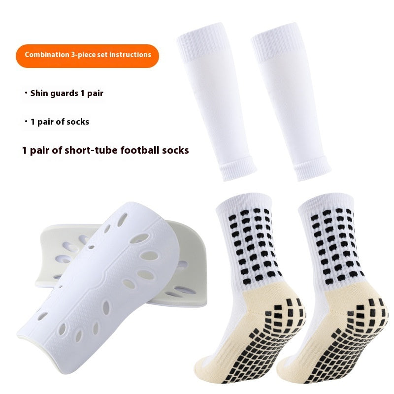 Long Soccer Shin Guard Socks with Non Slip Grip