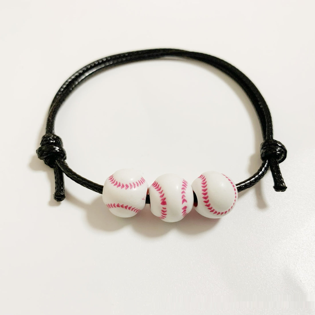 Jewelry Weaving Bracelet Basketball Football Rugby Softball Beads