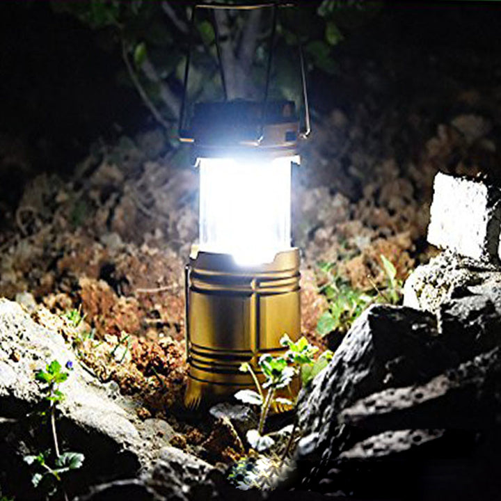 new solar charging type telescopic camping lantern