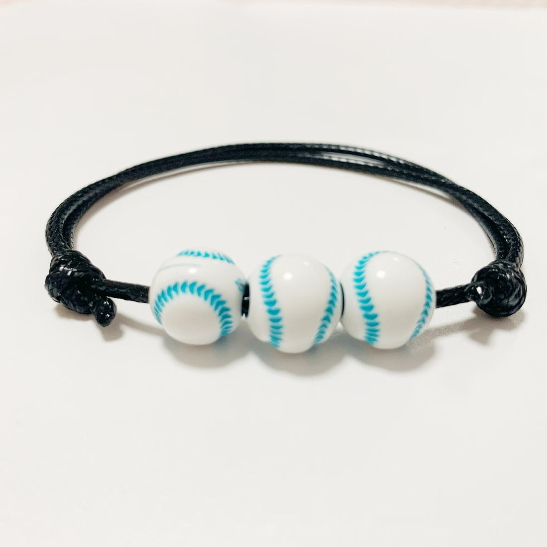 Jewelry Weaving Bracelet Basketball Football Rugby Softball Beads