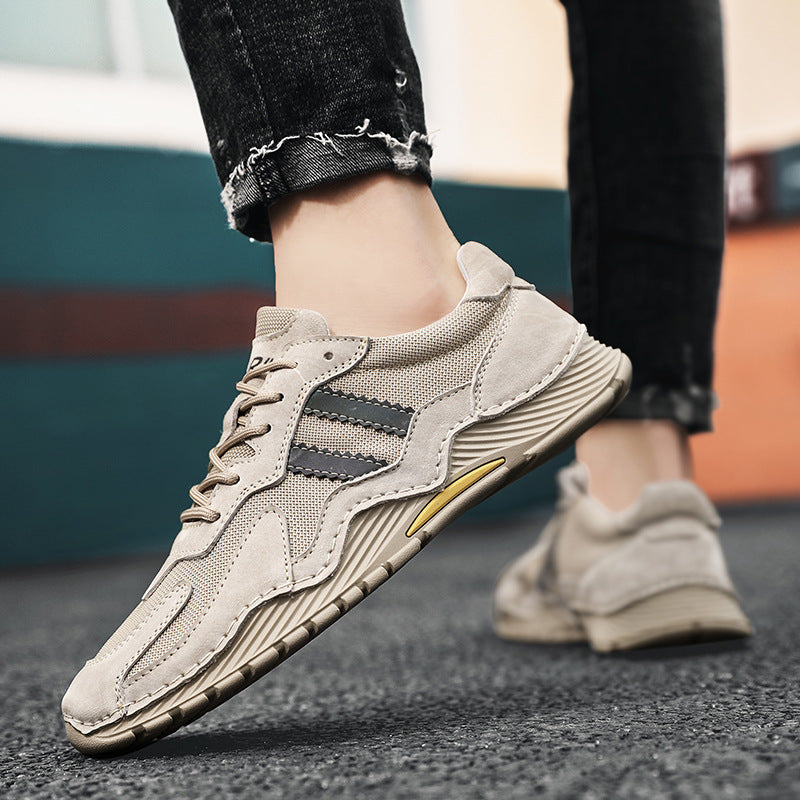 New Men's Low-top Lace-up Hiking Boots