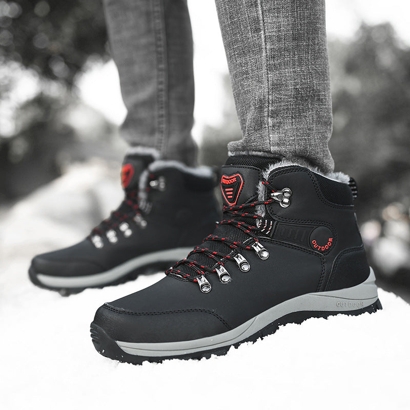 Winter Snow Boots Men Warm Plush