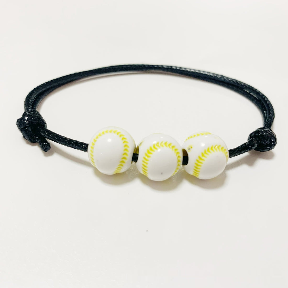 Jewelry Weaving Bracelet Basketball Football Rugby Softball Beads