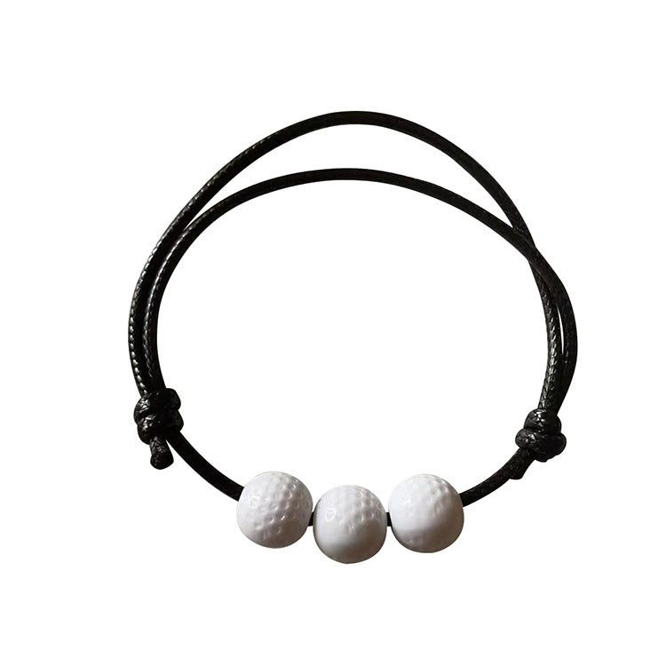 Jewelry Weaving Bracelet Basketball Football Rugby Softball Beads