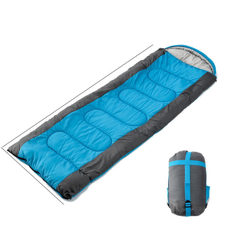 Interlocking Hooded Camping Envelope Sleeping Bag