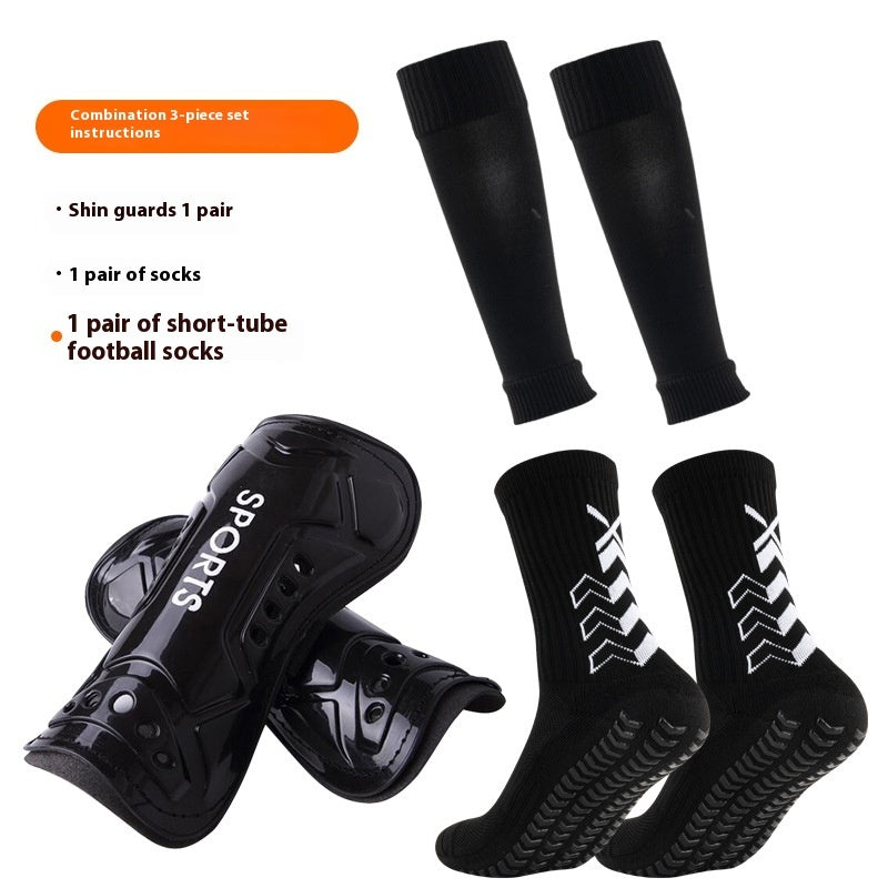 Long Soccer Shin Guard Socks with Non Slip Grip