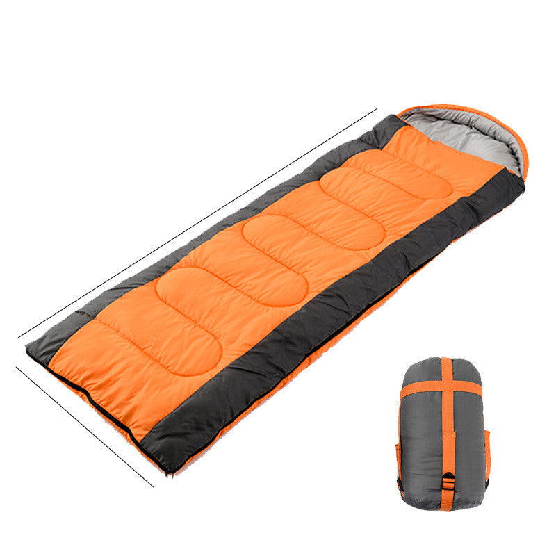 Interlocking Hooded Camping Envelope Sleeping Bag