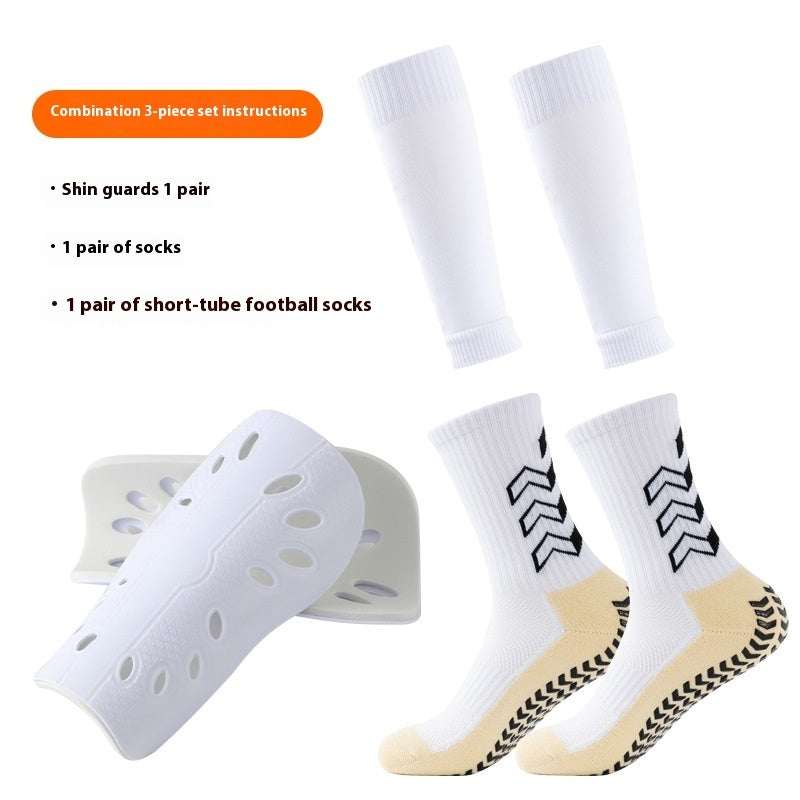 Long Soccer Shin Guard Socks with Non Slip Grip