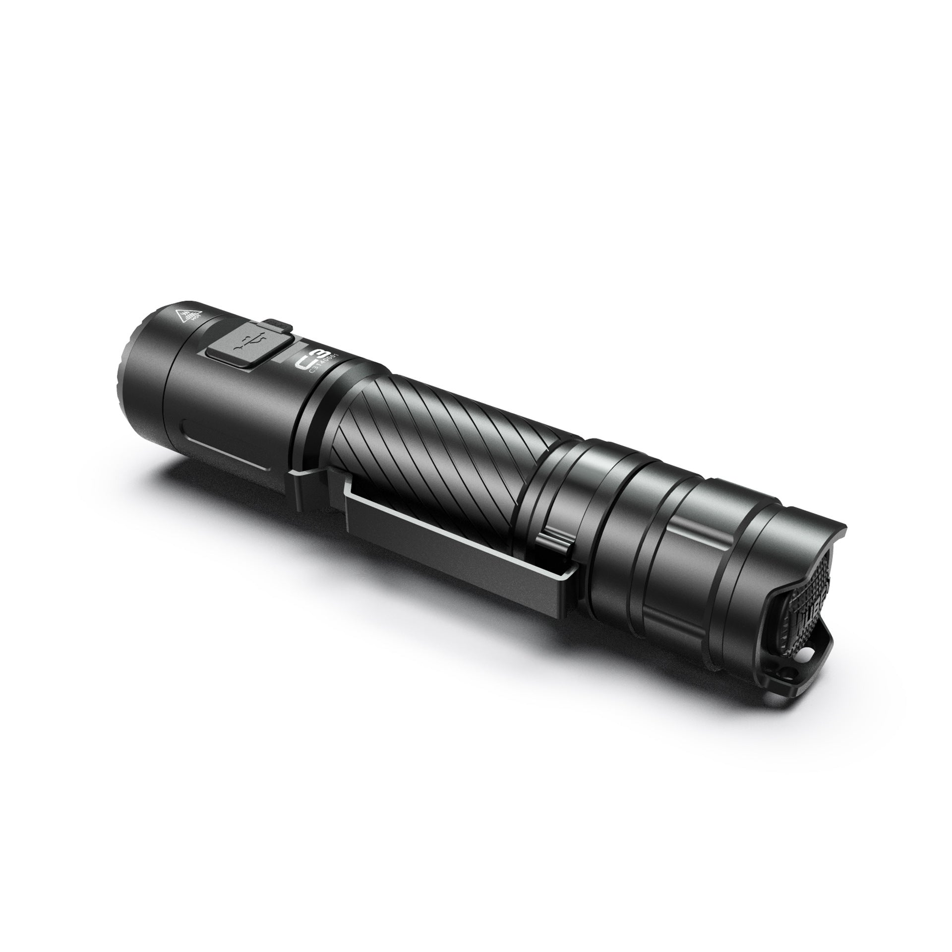 USB Rechargeable Glare Flashlight