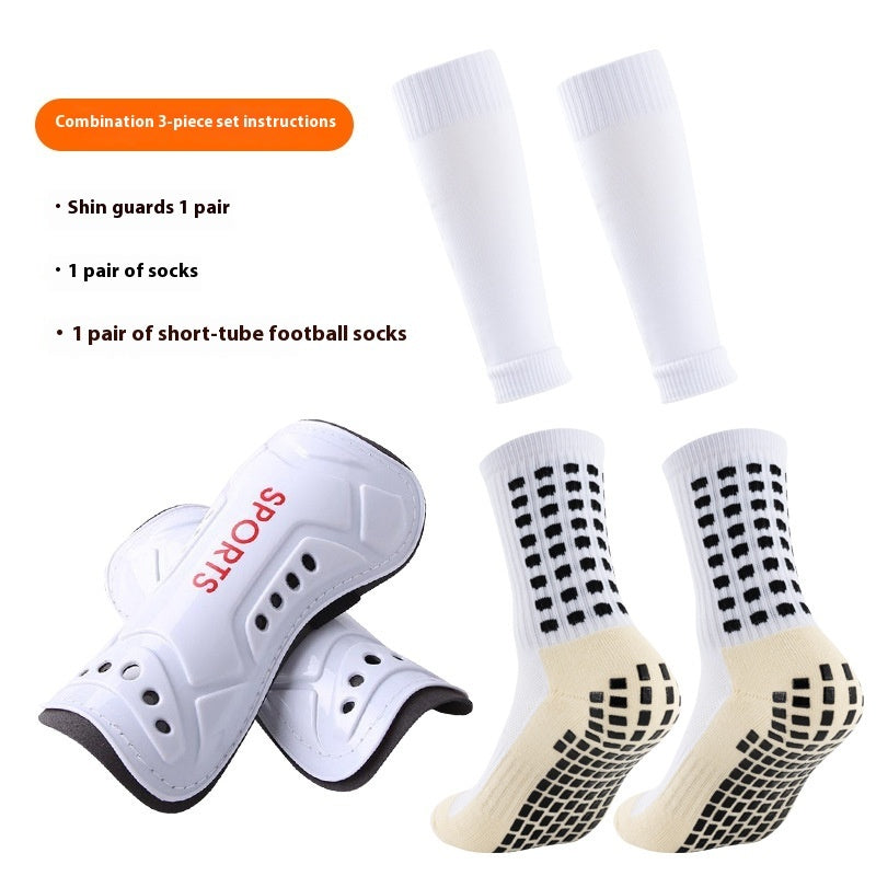 Long Soccer Shin Guard Socks with Non Slip Grip