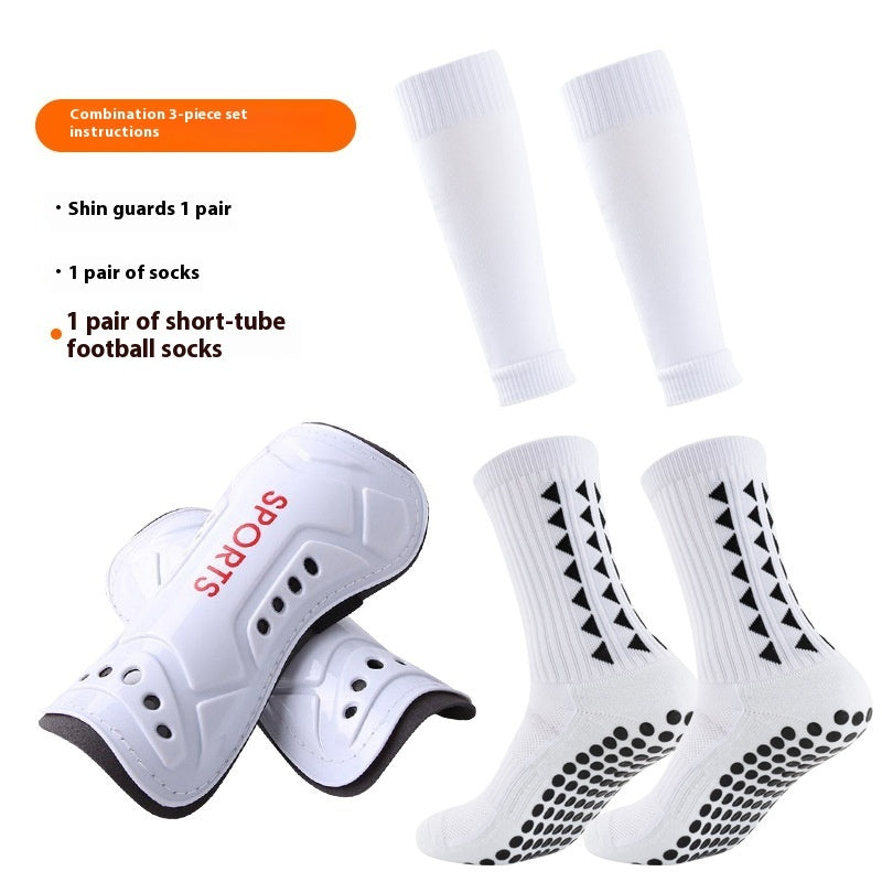 Long Soccer Shin Guard Socks with Non Slip Grip