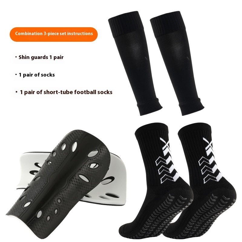 Long Soccer Shin Guard Socks with Non Slip Grip