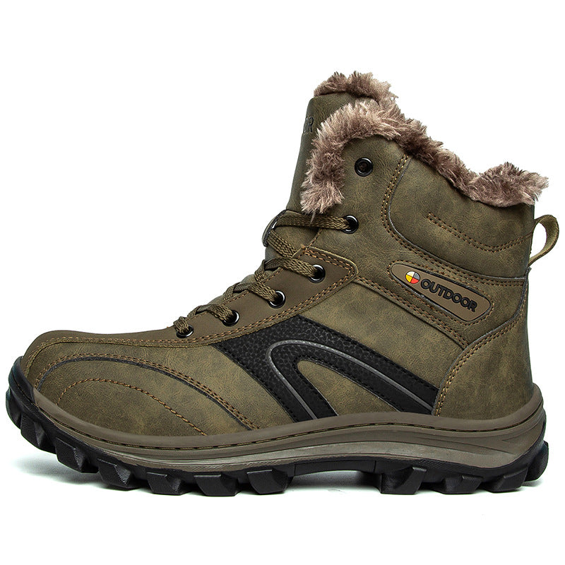 Velvet Warm Plus Size Hiking Boots