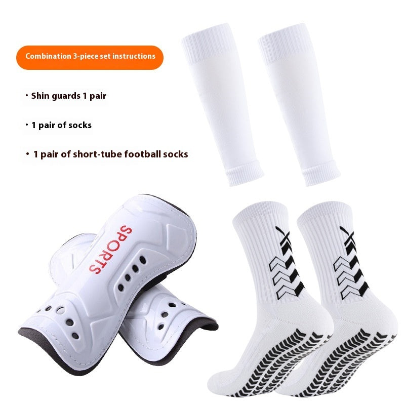 Long Soccer Shin Guard Socks with Non Slip Grip