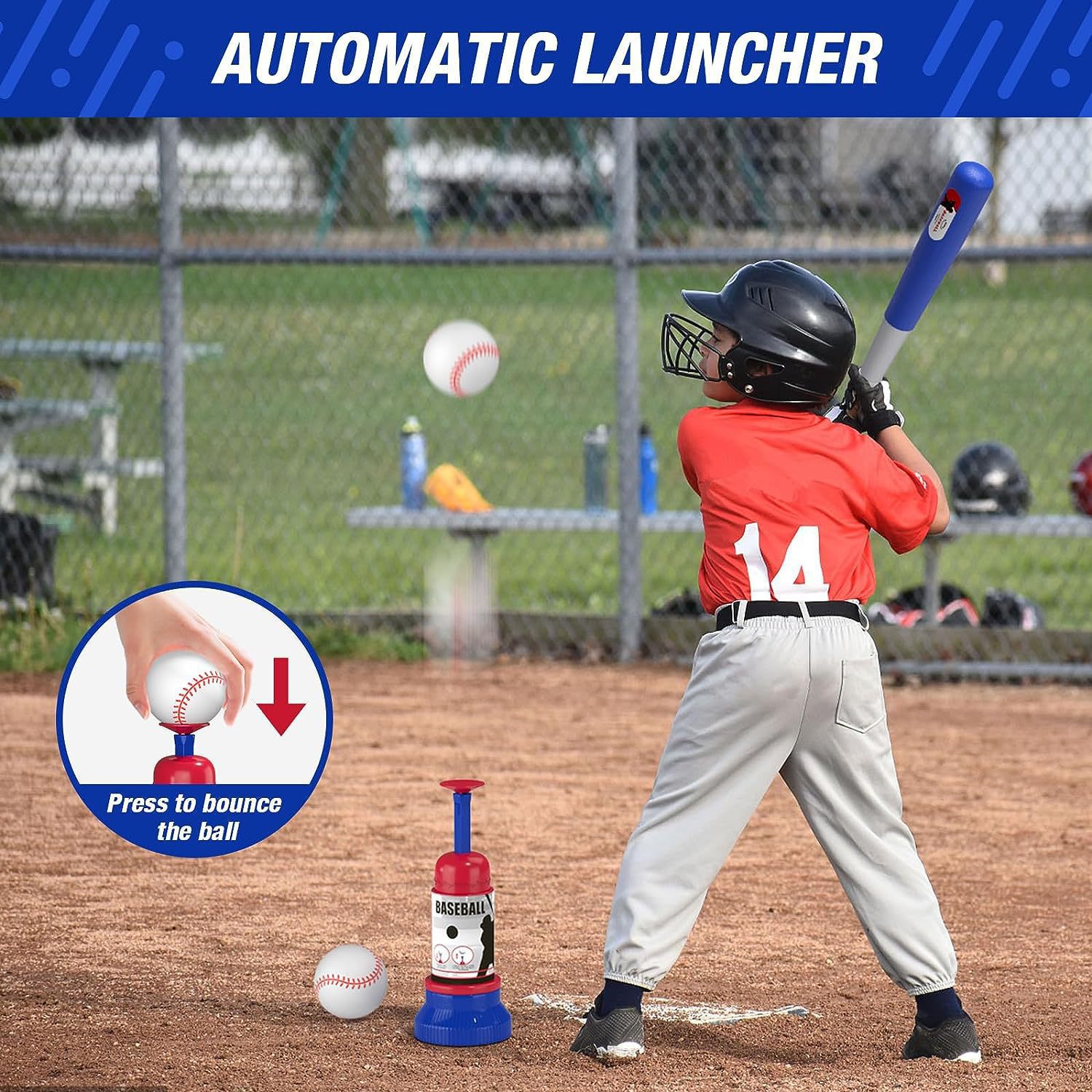 Hanging Standing Automatic Serve Adjustable Children's Baseball Toy