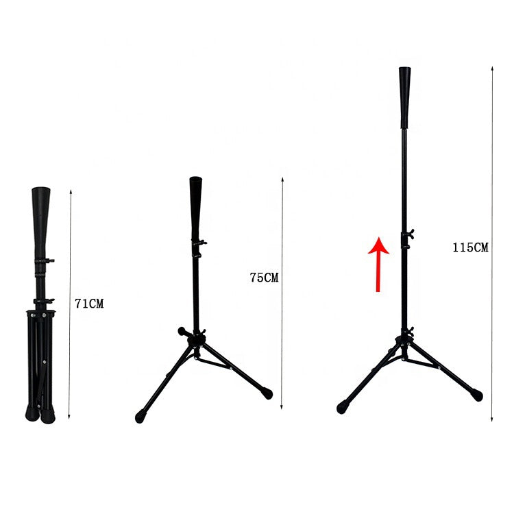 Baseball Practice Bat And Softball Batting Tee Tripod Base