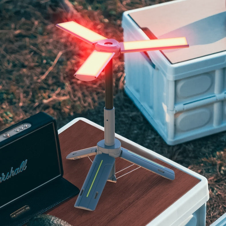 Multifunctional Three-leaf Bracket Camping Lantern