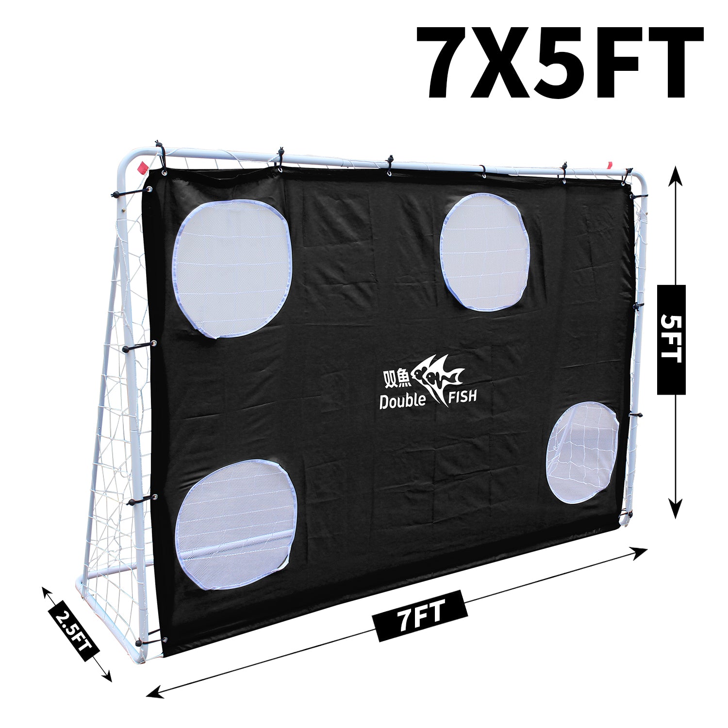 7.5ft x 5ft Professional Soccer Goal with Net