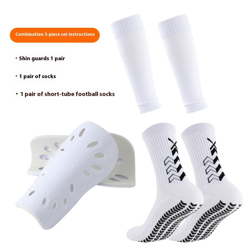 Long Soccer Shin Guard Socks with Non Slip Grip
