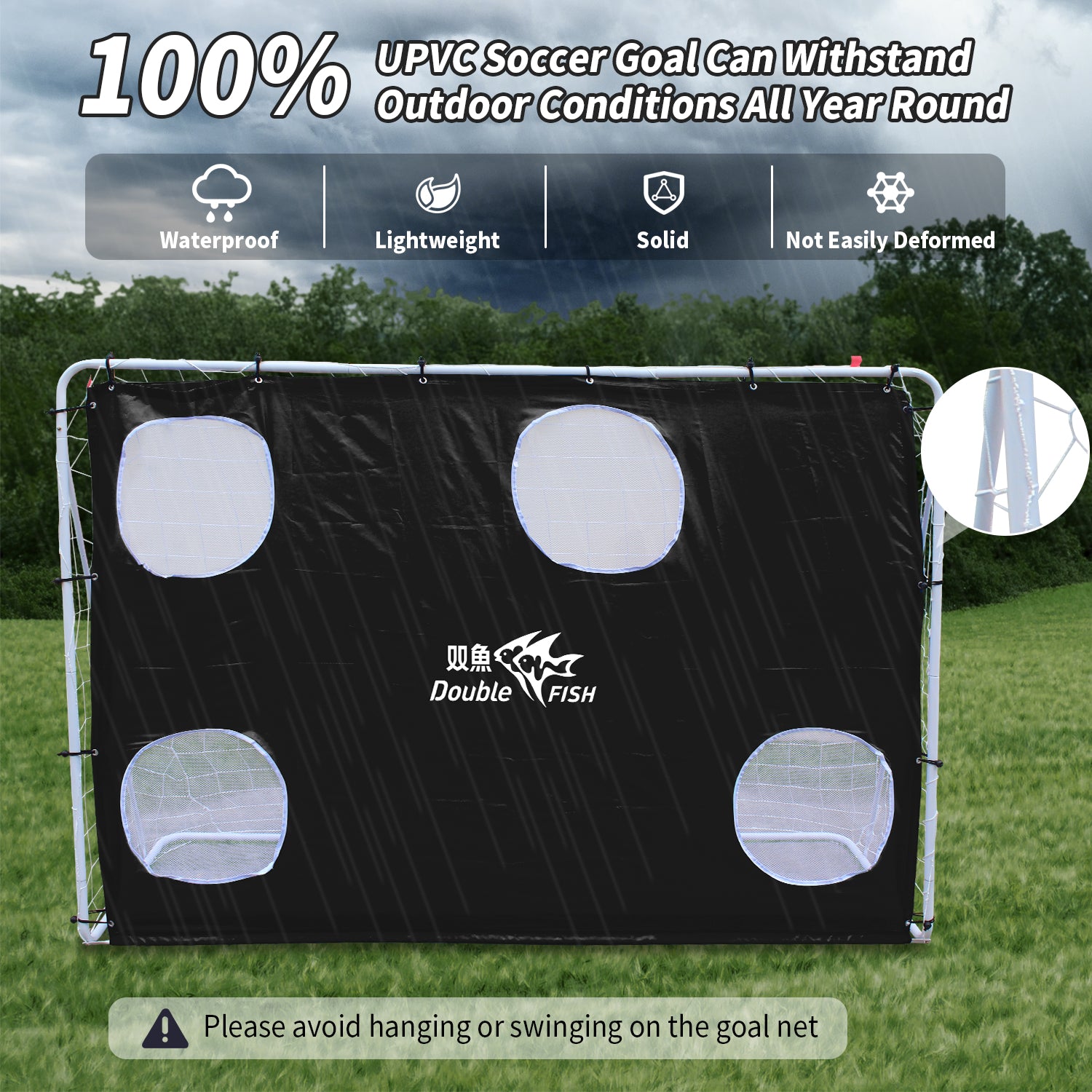 7.5ft x 5ft Professional Soccer Goal with Net