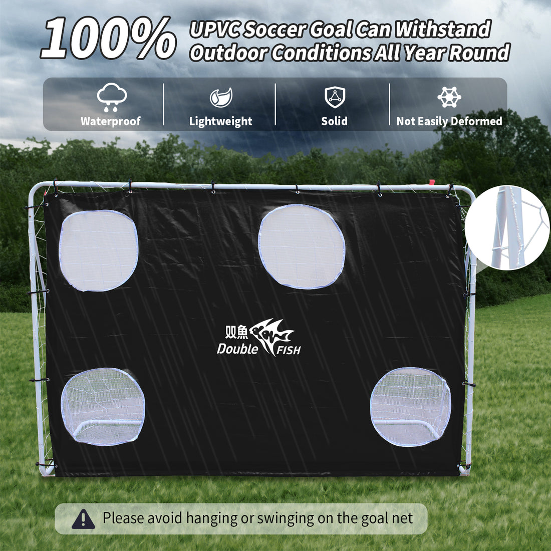 7.5ft x 5ft Professional Soccer Goal with Net