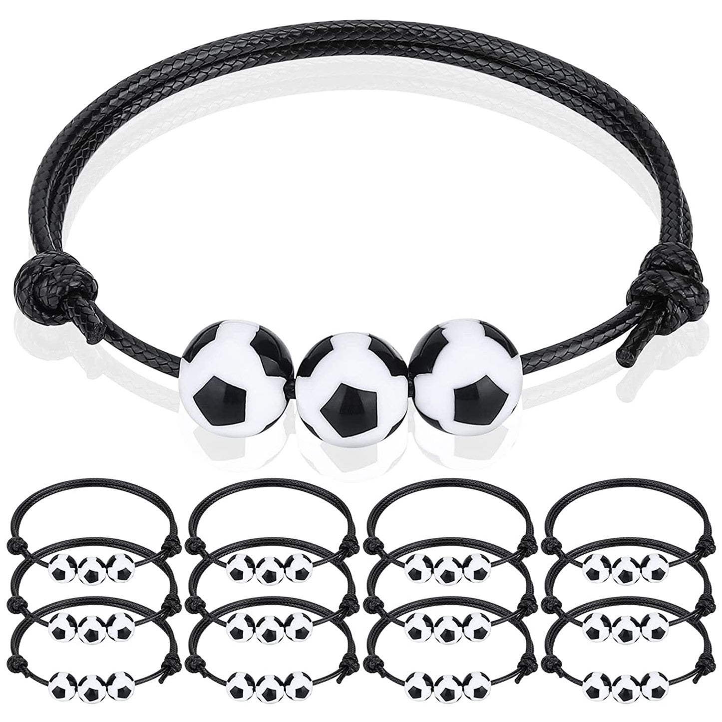 Jewelry Weaving Bracelet Basketball Football Rugby Softball Beads