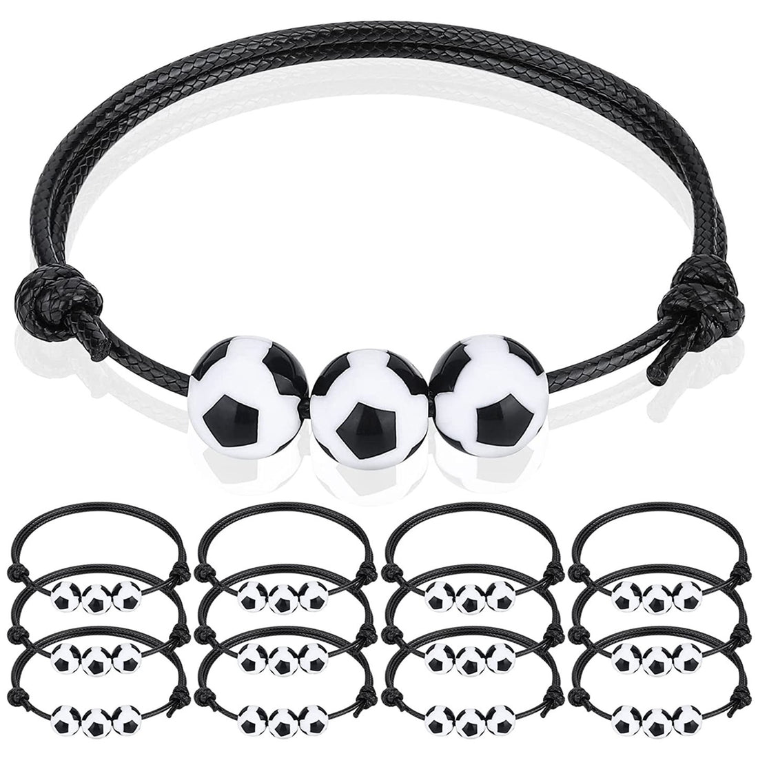 Jewelry Weaving Bracelet Basketball Football Rugby Softball Beads