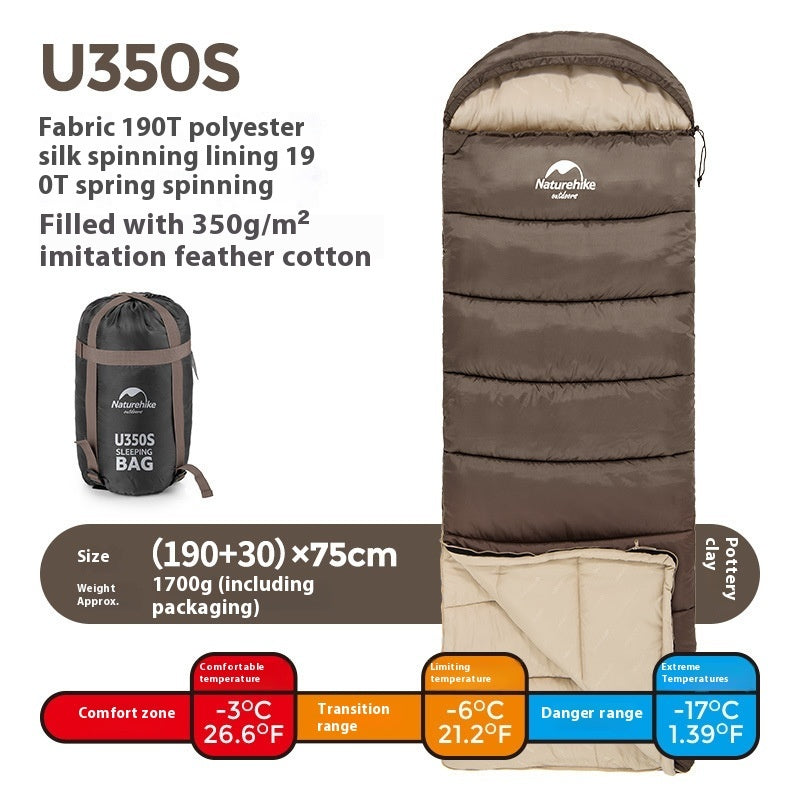 Envelope Hooded Sleeping Bag