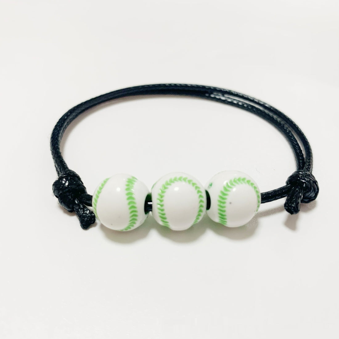 Jewelry Weaving Bracelet Basketball Football Rugby Softball Beads