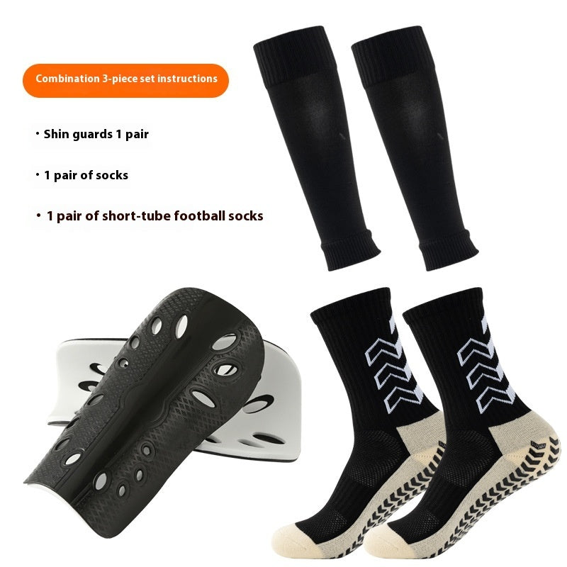 Long Soccer Shin Guard Socks with Non Slip Grip