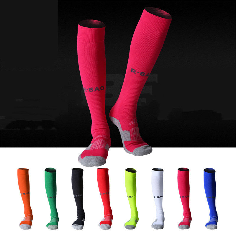 Towel Bottom Long Soccer Socks Ankle Support Protection Calf