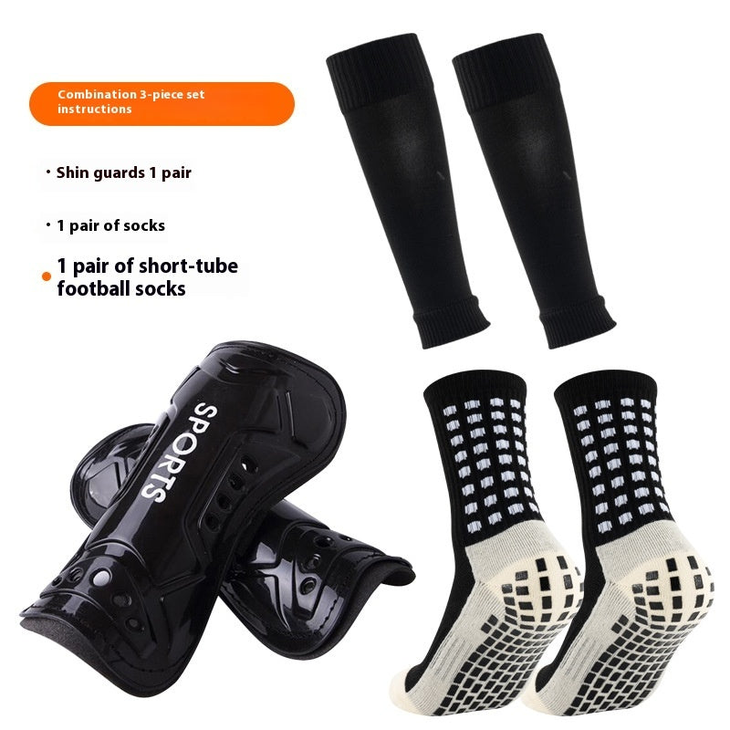 Long Soccer Shin Guard Socks with Non Slip Grip